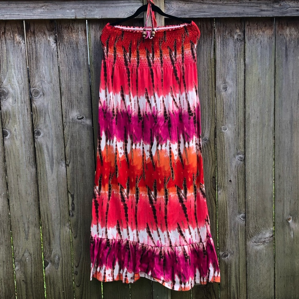 Long summer tube dress